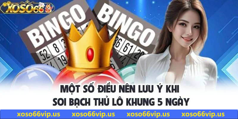 Một số điều nên lưu ý khi soi bạch thủ lô khung 5 ngày